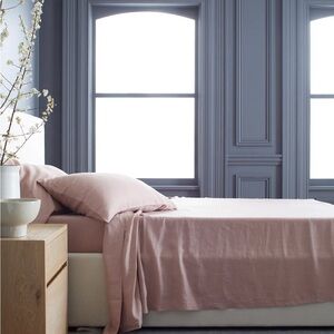 Quince European Linen King Top Sheet and King Pillowcase Set